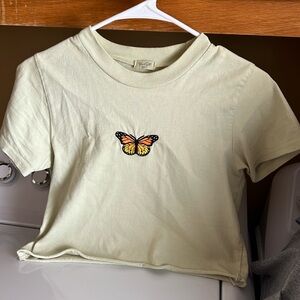 Butterfly crop top
